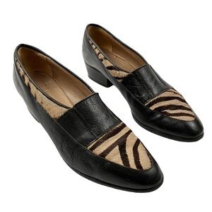 DIOR Vintage Tiger Calf Hair & Leather Loafers